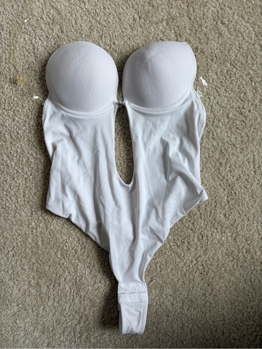 Strapless White One-Piece Shapewear